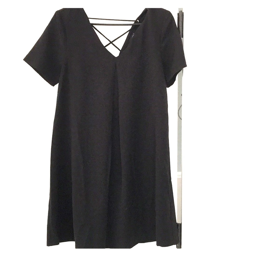 Black flare dress